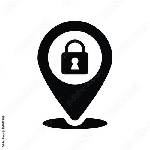 Location lock icon