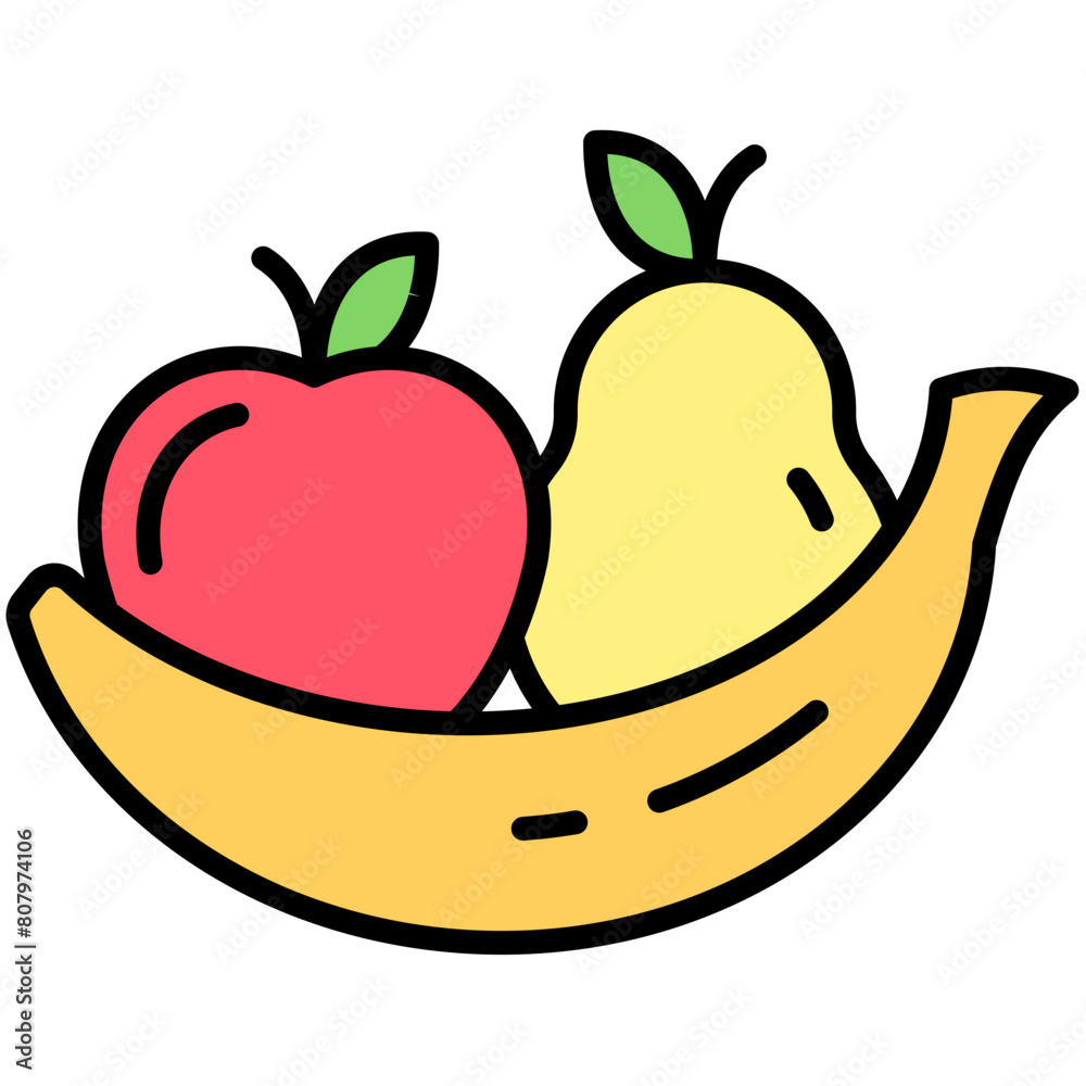 Fruits Colored Icon Pack