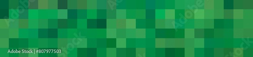 green shades pixel palette square mosaic grid pixelate colors abstract minecraft background banner photo