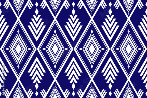 Geometric ethnic flower pattern for background, fabric , wrapping , clothing , wallpaper , Batik , carpet , rug, embroidery style.