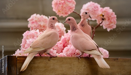 Pigeon birds and pigeon pink birds photo