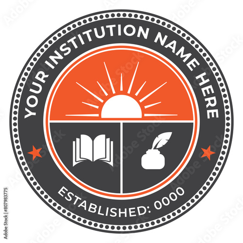 School logo design template