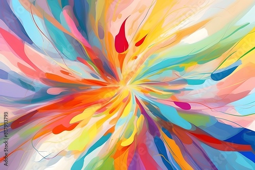 abstract colored veils intertwining with each other. Colorful wavy floral texture, liquid silk fire waves background. 3D special effect flowing abstract fantasy wavy background. Ai generated