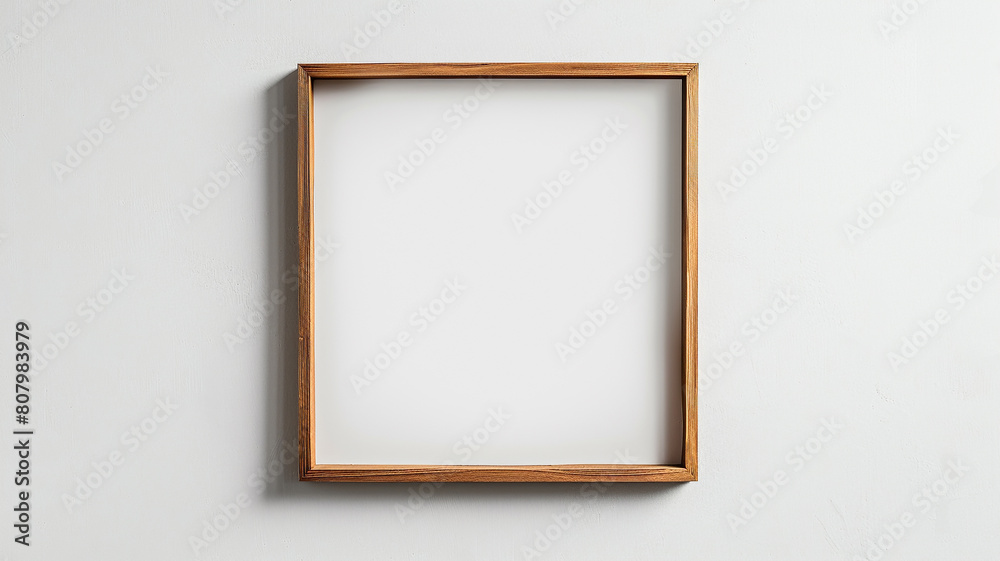 a blank photo frame mockup on a white background