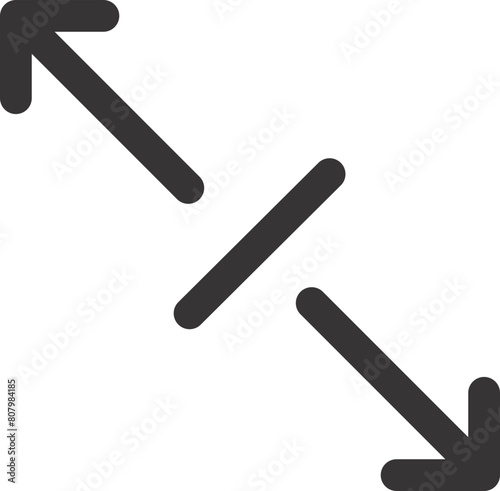 Arrows sign outline vector 