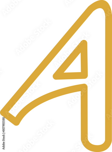 English Alphabet design signs 