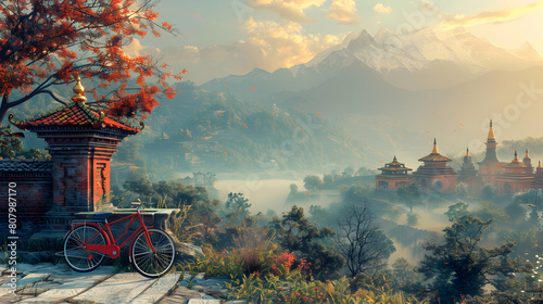 Cultural Adventure: Bike Beside Nepalese Temples in the Foothills of the Himalayas