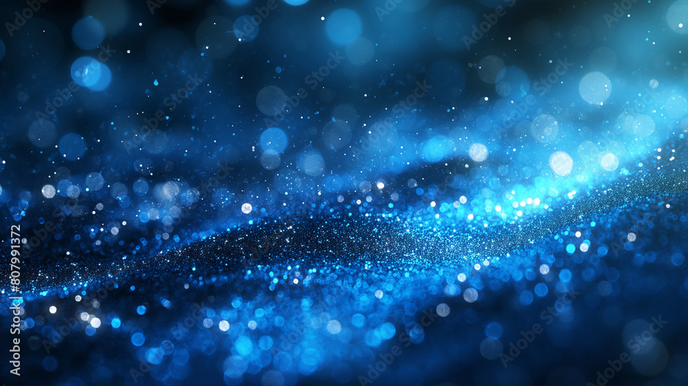 Obraz premium The image is a blue and purple swirl of light and dark blue