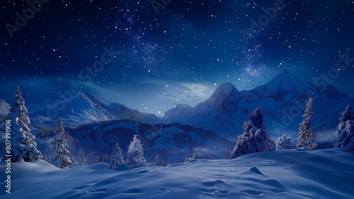 A small house with a chimney is lit up with Christmas lights