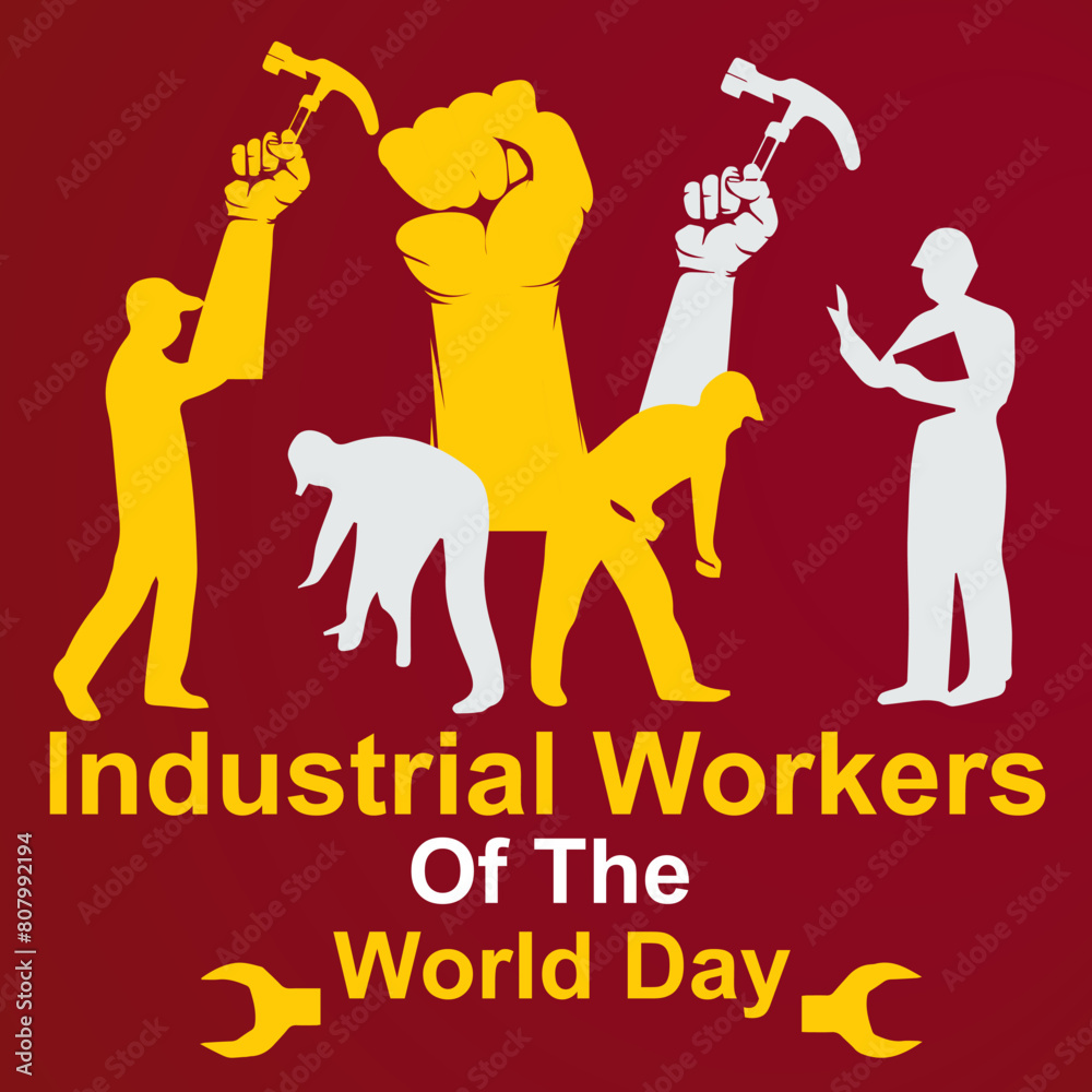industrial workers of the world day vector background