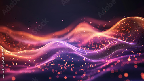 A purple and gold background with a purple and gold body