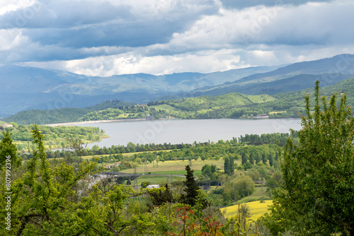 Italy Florence, Barberino del Mugello, Bilancino Lake, Lakeside Trekking and Panoramic Views lake view