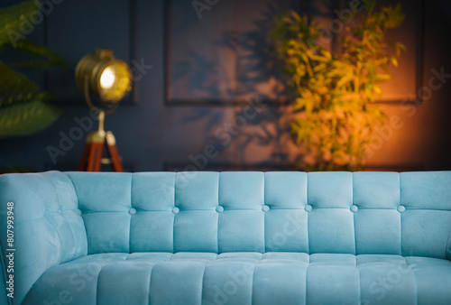 Closeup image of beautiful sofa, Minimal interior design © sarath