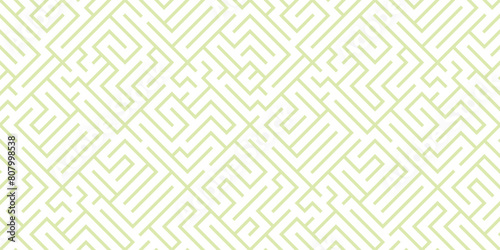 Maze Seamless Pattern Backgrounds. Vector. 迷路のシームレスパターン 背景素材