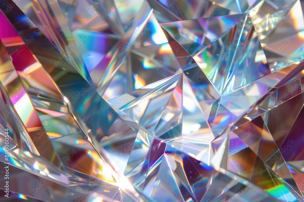 Crystal Prism Edges in Reflective Dance Crystal Prism Edges in Reflective Dance