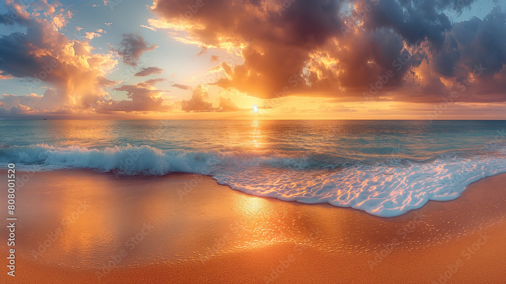 The image is of a beach with a lot of sand and water The image is of a beach with a lot of sand and water