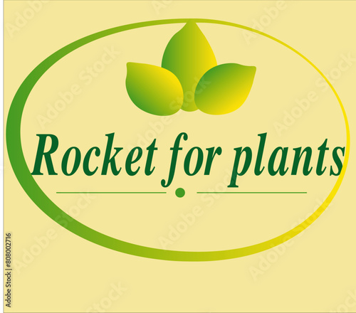 The logo of the stash is a sign advertising fertilizers for plants. Marketing advertising, commercial offer for farmers. logo, sign, symbol, tree, flower, vegetable garden, natural healthy products, f