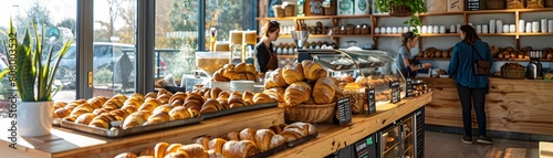 Cozy Cafe Interior with Fre...