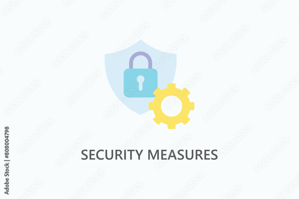 Security Measures Vector Icon Or Logo Illustration