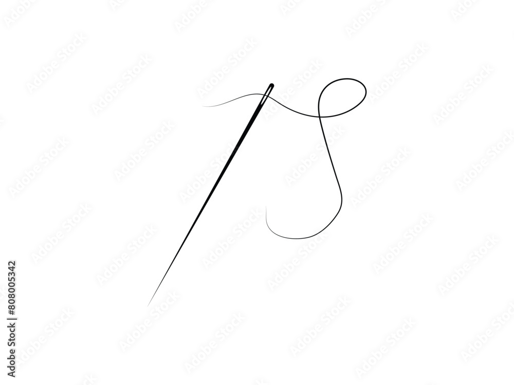 Needle vector. Needle and thread isolated. Sewing needle with thread glyph icon. Vector isolated illustration. Needle vector on white background. Needle vector. Needle and thread isolated. Sewing needle with thread glyph icon. Vector isolated illustration. Needle vector on white background.