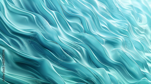 Calming aqua blue waves in a flame-like design perfect for a refreshing serene background