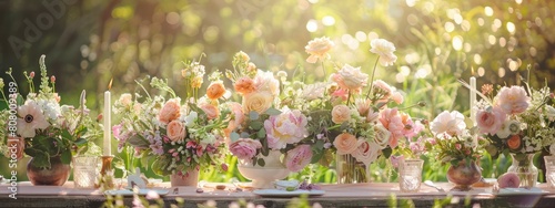 Rustic Elegance, Fine Art Wedding Table Garden Setup