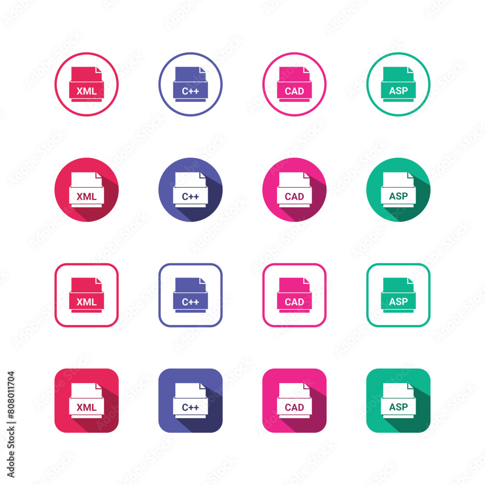 Collection of Icons set, flat colored with shadows. Thin line icons set. Flat vector illustration
Collection of Icons set, flat colored with shadows. Thin line icons set. Flat vector illustration