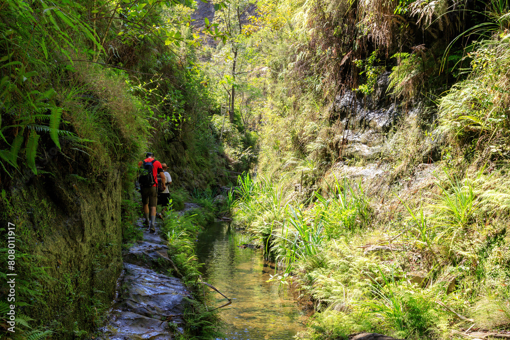 hiking in the Isalo national park in Madagscar hiking in the Isalo national park in Madagscar