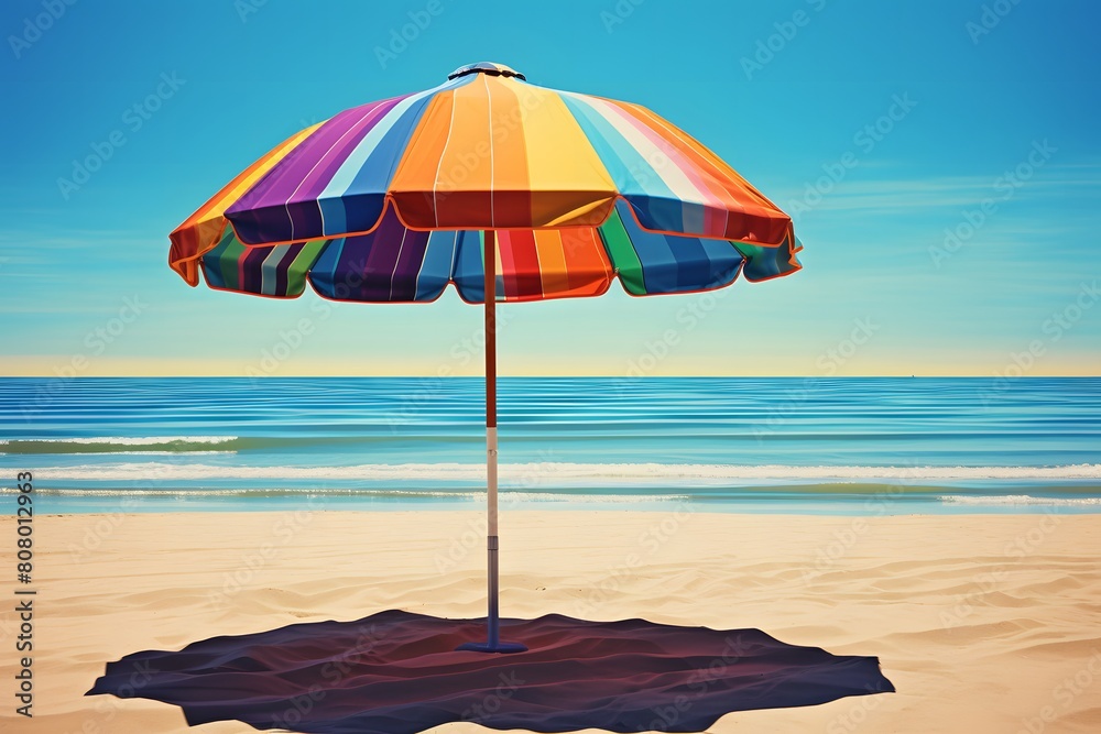 beach umbrella on a beach