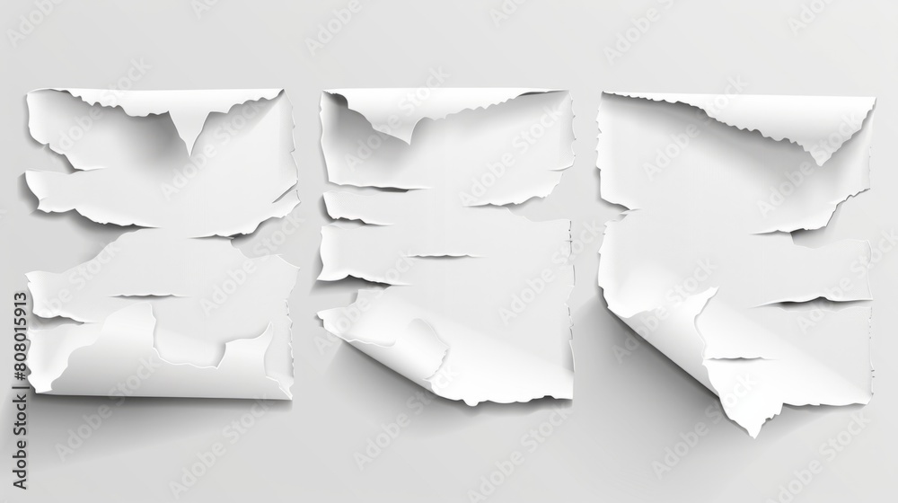 long pieces of torn paper with background generative ai long pieces of torn paper with background generative ai