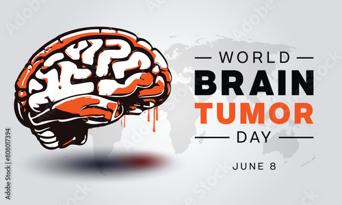 World Brain Tumor Day design. Vector illustration 