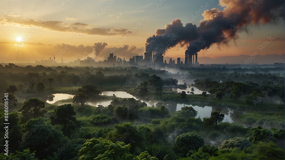 custom made wallpaper toronto digitalHarmony in Nature Celebrating Environmental Protection