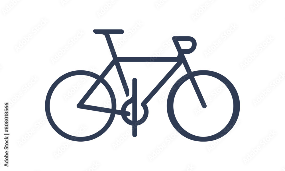 Simple Bike Line Logo