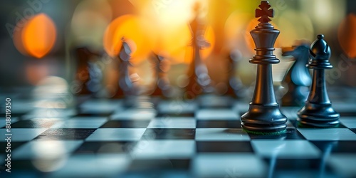 Chess teaches strategic thinking applicable to life and work like a battle. Concept Strategy, Chess, Life Skills, Workplace, Critical Thinking photo