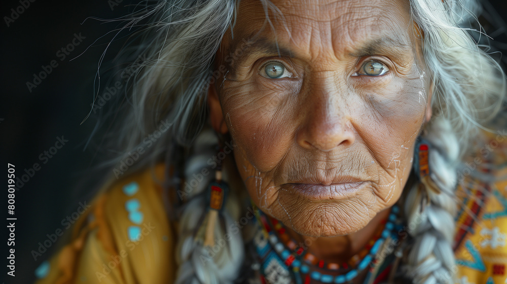 Indian woman.There are many American Indian tribes such as the Sioux, Crow, Ute, Passamaquoddy, Pawnee, Maricopa, Blackfeet, and Salish.