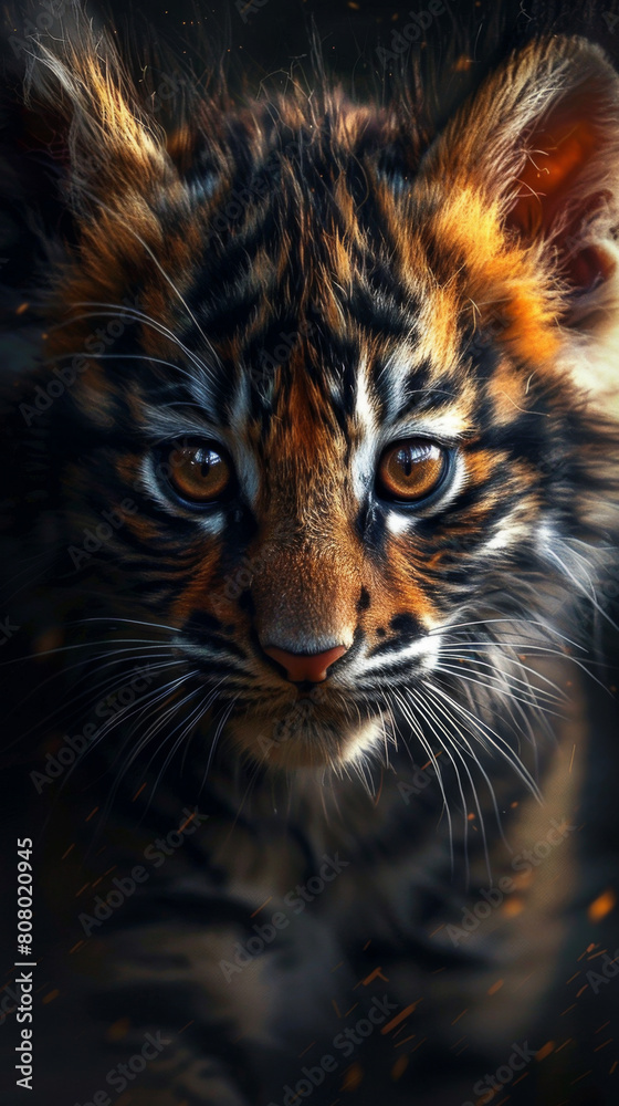 portrait of a tiger portrait of a tiger