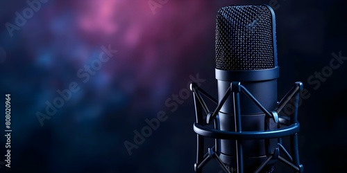 Top-notch Microphone for Studio or Podcast Recordings. Concept Professional Microphones, Studio Recording, Podcasting Equipment