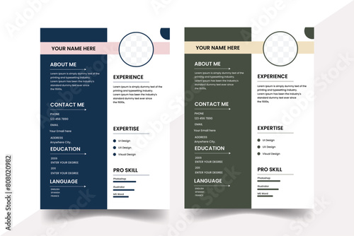 , Minimalist resume cv template,
Professional CV resume template design and letter, Clean Resume Templates, Modern Resume, Clean Modern Resume and Cover Letter Layout Vector Template. 