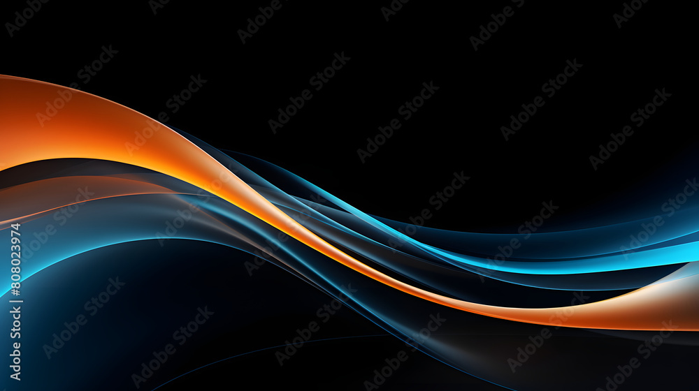 Obraz premium abstract smooth curved lines poster background