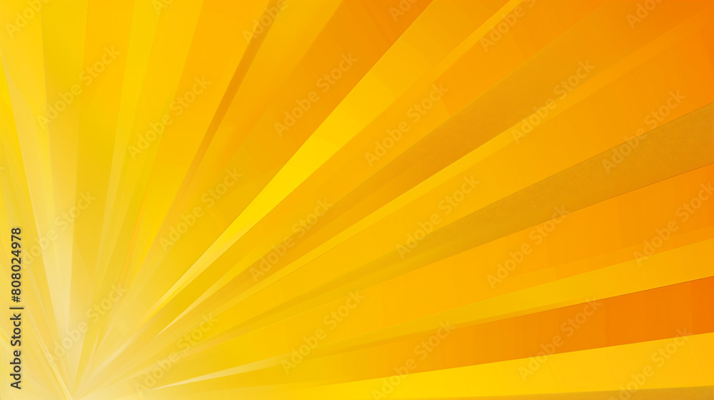 Modern abstract background featuring light gradient rays from lemon to mustard yellow