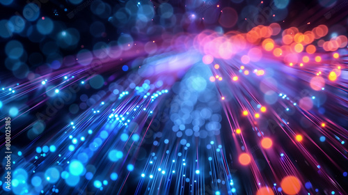 Abstract Modern Background . fiber optic cable.