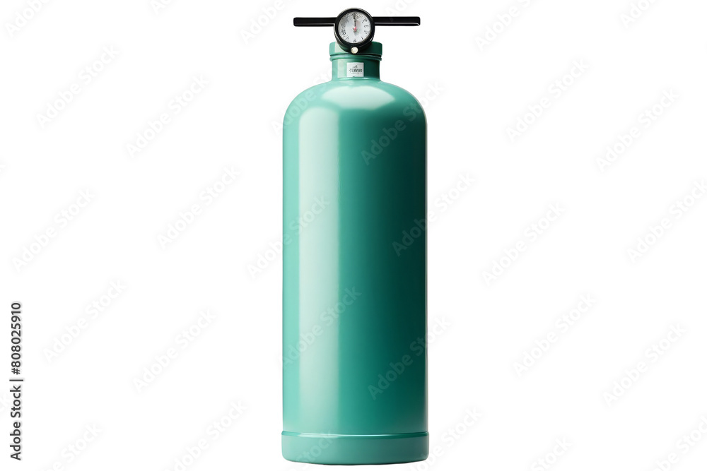 Create a 3D rendering of a green propane tank Create a 3D rendering of a green propane tank