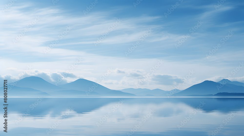 A sky on the horizon with mountains landscape abstract graphic poster web page PPT background
