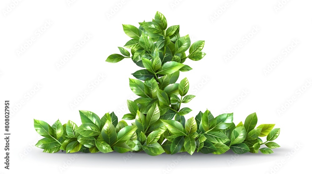 Obraz premium Green Arrow Pointing Up on White Background in Style
