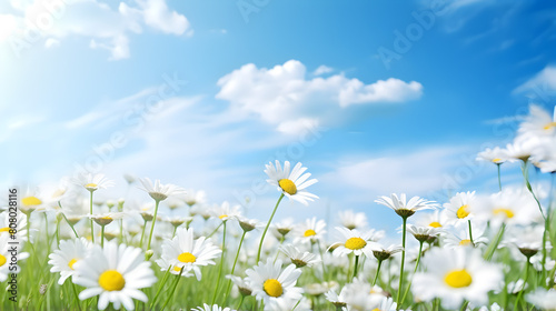 vibrant Meadow flowers blooming in air .HD wallpaper