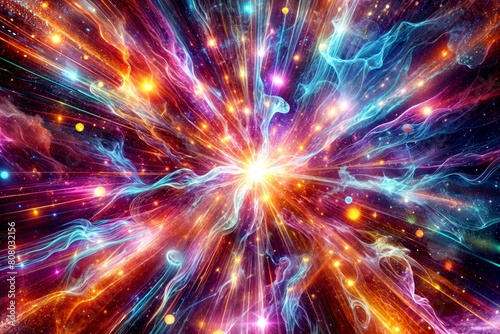 Vibrant Abstract Burst in Psychedelic Nebula © ROKA Creative