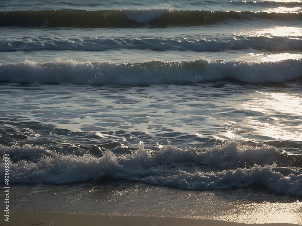 Naklejka premium wave on the beach