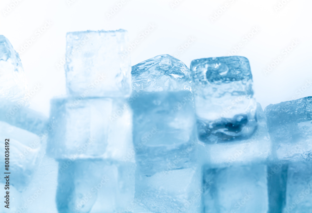 ice cubes isolated white background,Close up clear ice cubes and rocks isolated on white background, low angle side view ice cubes isolated white background,Close up clear ice cubes and rocks isolated on white background, low angle side view