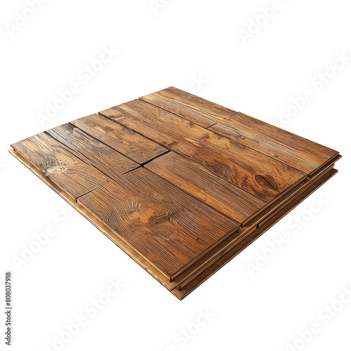 A wooden board with a grain pattern and a few cracks