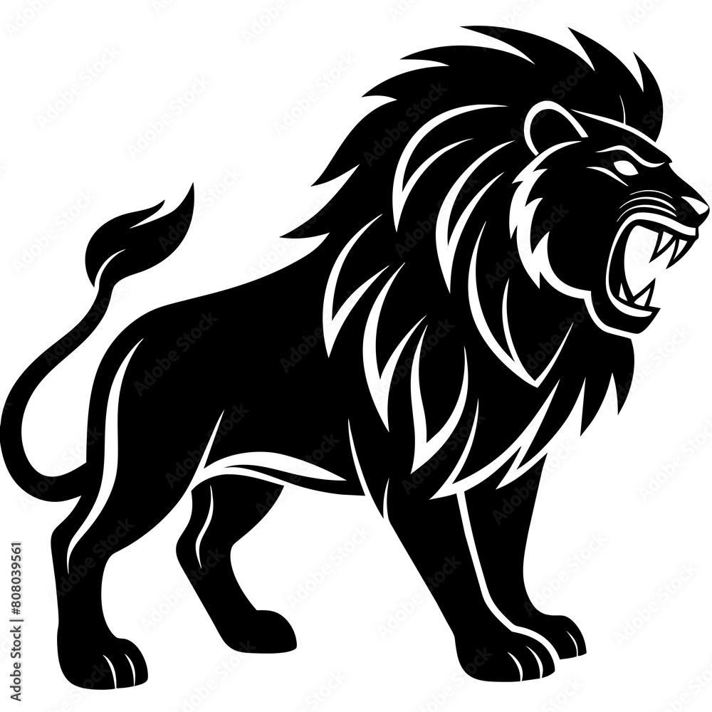 Angry lion vector illustration Angry lion vector illustration